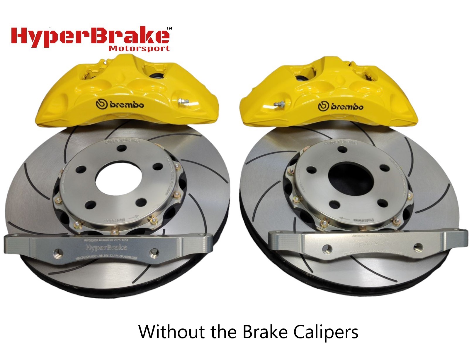 HyperBrake Motorsport Front  Big Brake Kit without calipers for Jeep Grand Cherokee III for Akebono 6pot calipers and 2-Piece Full Floating Brake Rotors 356x34mm